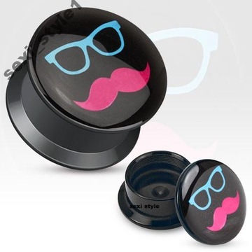 TUNELE PLUGI TUNEL PLUG GWINT WEW. MOUSTACHE 10 mm