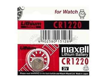 1 шт. ЛИТИЕВАЯ БАТАРЕЯ MAXELL CR1220 1220 DL1220 3В