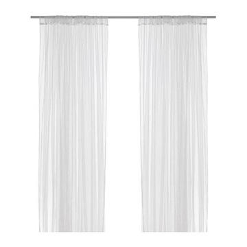 IKEA LILL FIRANKI 2 szt. FIRANY BIAŁE 280x300 cm