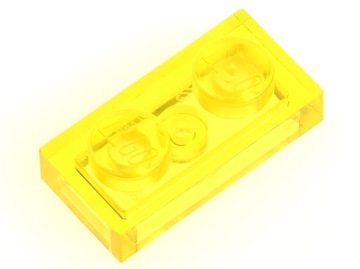 LEGO Płytka zwykła 1x2 3023 4194746 6240211 żółta trans - 4 szt.