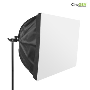 2x lampa SOFT BOX 50x50 cm ŻARÓWKA 85W STATYW