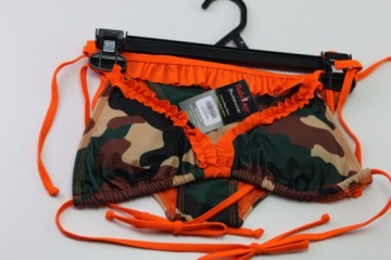 Body Rage Strój Kąpielowy moro bikini stanik plaża