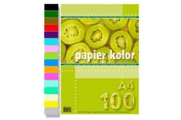 PAPIER KSERO KOLOR ZIELONY JASNY A4 100 ARKUSZY