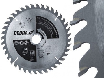DEDRA Piła tarczowa do drewna węglik 350x30 80z