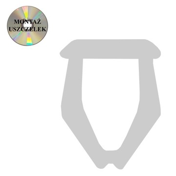Wypełnienie rowka okuciwego zaślepka KA-50 Biała