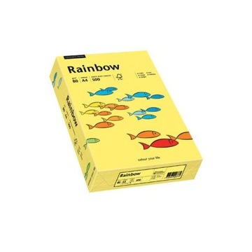 Papier Rainbow A4 160g Jasny Żółty 14