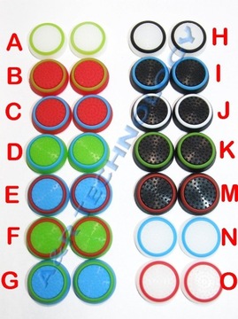 2x НАКЛАДКИ ИЗ СИЛИКОНОВОЙ РЕЗИНЫ для АНАЛОГОВОЙ PS5 DUALSENSE 5 ЦВЕТОВ 2 шт.