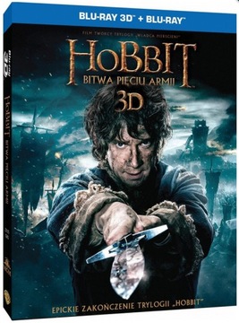 Hobbit Bitwa Pięciu Armii 3D i 2D [ 4 x Blu-ray]