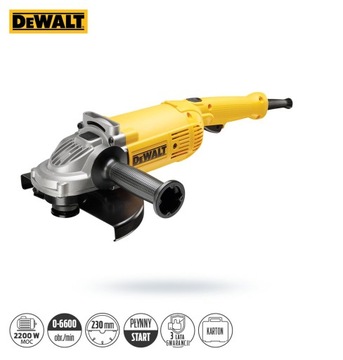 DWE492S Шлифовальная машина DeWALT 230, 2200 Вт, плавный пуск