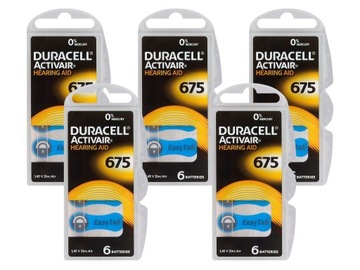 DURACELL 675 baterie do aparatów słuchowych 30 szt