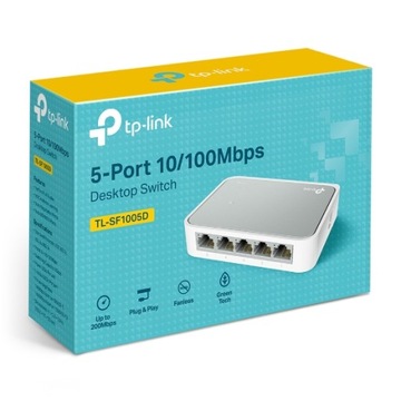 Switch TP-Link TL-SF1005D 5 port RJ45 10/100 Mb/s