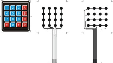 Самоклеящаяся мембранная клавиатура ARDUINO 4 x 4