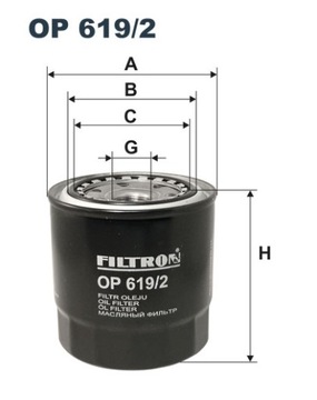 FILTR OLEJE FILTRON OP619/2 AVENSIS COROLLA D4D