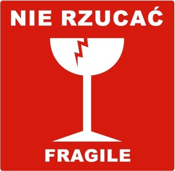 ETYKIETY NAKLEJKI SAMOPRZYLEPNE KLEJĄCE NIE RZUCAĆ