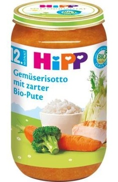 HIPP BIO WARZYWNE RISOTTO Z INDYKIEM 12m 250g