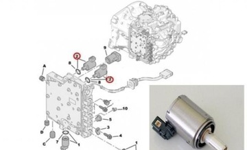 ELEKTROVENTIL PŘEVODOVKY AUTOMAT DO CITROEN DP0 AL4