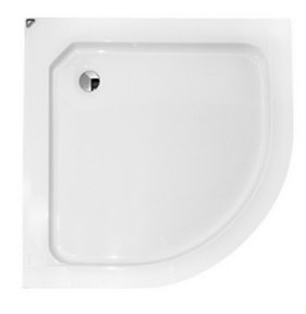 Brodzik półokrągły Alex 70x70x4x16 komp. + Syfon