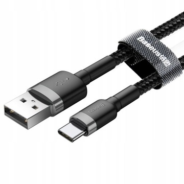 Kabel USB Typ C Baseus Cafule 50CM 3A QC3.0 mocny