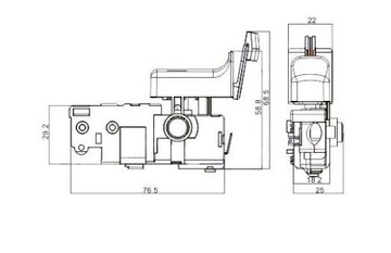 Переключатель ДЛЯ ТИПА BOSCH GBH 2400 GBH 2600
