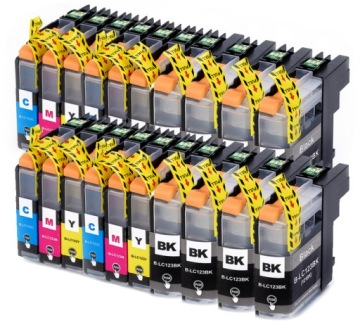 20 x Nové Náplně Do Tiskárny Brother DCP-J152W Chip