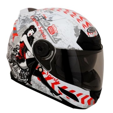 Kask CYBER US-100 LADY WHITE AIR-FLOW -BLENDA r. M