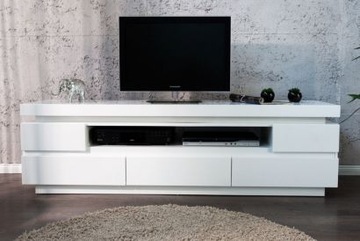 Infinity Szafka pod TV Lakier Wysoki Połysk+LED