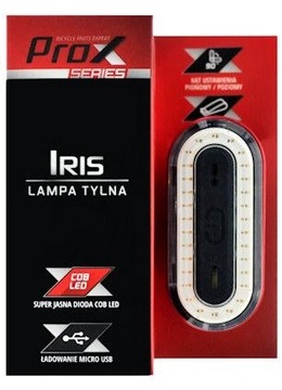Lampka rowerowa tylna ProX Iris 50Lm LED USB