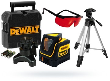 Лазерный лазер DeWALT DW0811 с ​​перекрестным обзором на 360+ ОЧКИ+ ШТАТИВ