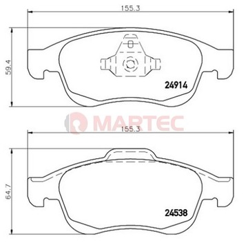 Диски 280мм, колодки ПЕРЕДНИЕ Renault MEGANE III 3 HIT