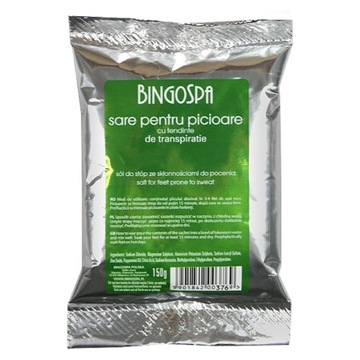 BINGOSPA Sól do stóp ze skłonnościami do pocenia - SASZETKA 150g