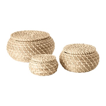 IKEA FRYKEN koszyki koszyczki z trawy morskiej
