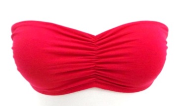 STRADIVARIUS TOP S krwista czerwień