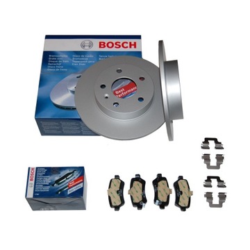 BOSCH tarcze + klocki OPEL Astra G II / H III Zafira A B Tył