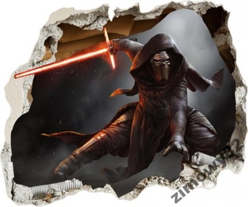 Naklejka Star Wars Kylo Ren ze ściany 80x60cm