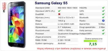 ТЕЛЕФОН SAMSUNG GALAXY S5 G900F БЕЛЫЙ