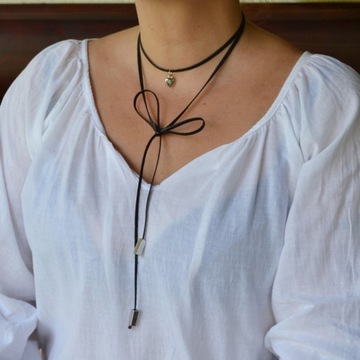 filipy - NASZYJNIK - Choker Skóra ekologiczna