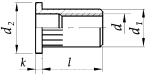 Заклепки-гайки, цилиндрическая заклепка М10, оцинкованные, 10 шт.