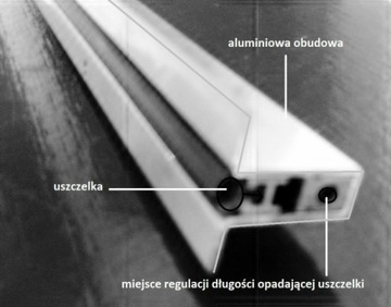 SELF-DROP SEAL «щеточный» дверной порог