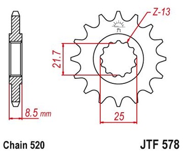 Комплект привода Yamaha XTZ 750 Super-Tenere MOC+