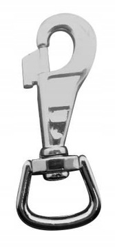 Karabinek 23x85mm karabińczyk zapięcie - srebrny