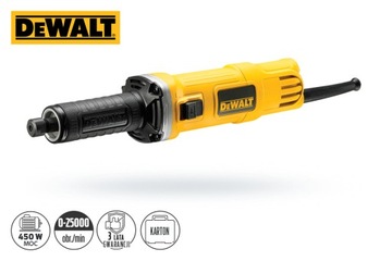 DeWalt DWE4884 Прямая шлифовальная машина 450 Вт, ручка 6 мм