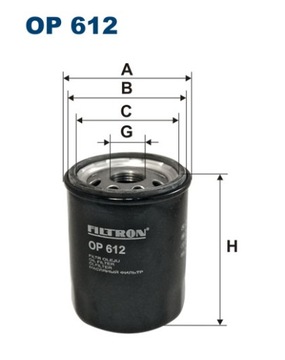 FILTR OLEJE FILTRON OP612 PRIME MICRA SUNNY