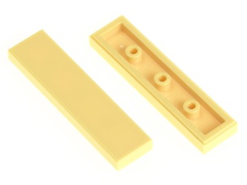 LEGO Płytka gładka 1x4 2431 tan - 2 szt.