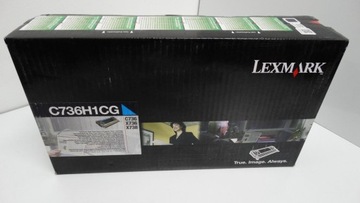 Toner Lexmark cyan do C736 X736 X738 C736H1CG 10k