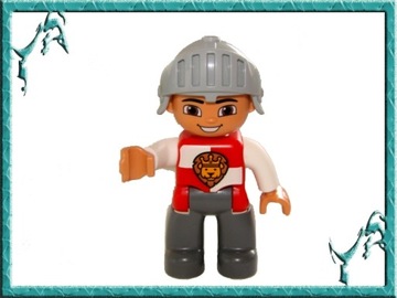 TS Nowe LEGO DUPLO - figurka tata RYCERZ herbu LEW