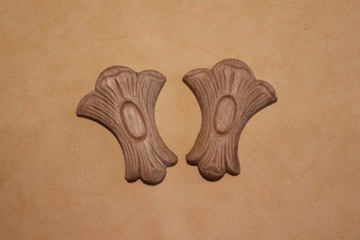 Dekor 9x7cm, ornament, sztukateria 2szt- D126