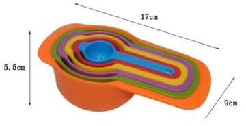6x КУХОННЫЕ МЕРНЫЕ КРУЖКИ МЕРНЫЕ ЛОЖКИ