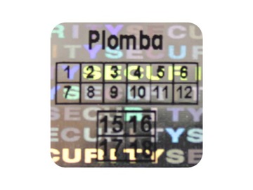 PLOMBY HOLOGRAMY GWARANCYJNE 10x10 2000 SZT !!!