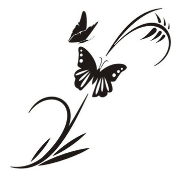 Naklejka na ścianę ścienna - Motylkowa fantazja 19