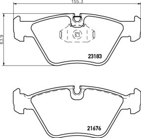 TEXTAR ПЕРЕДНИЕ КОЛОДКИ BMW 3 E46 X3 E83 Z4 E85 E86